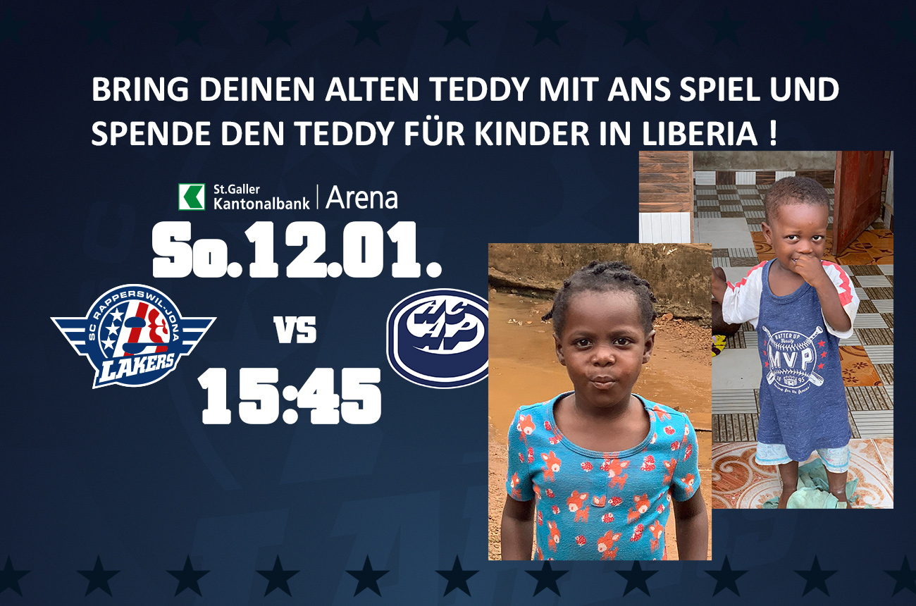 Bring deinen alten Teddy zum Spiel SCRJ Lakers : HC Ambri-Piotta